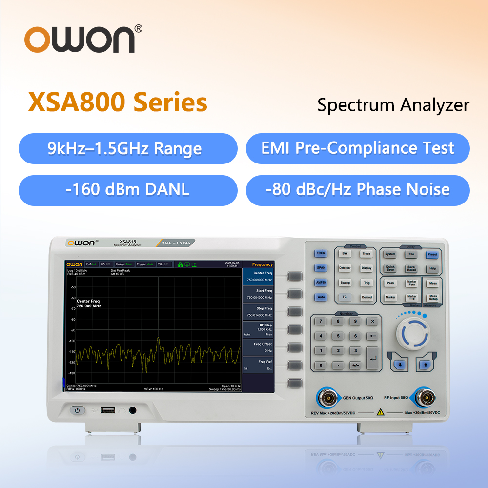 Spectrum Analyzer Tracking Generator 1.5Ghz - OWON Spektrum Analizörü İzleme Jeneratörlü XSA815TG