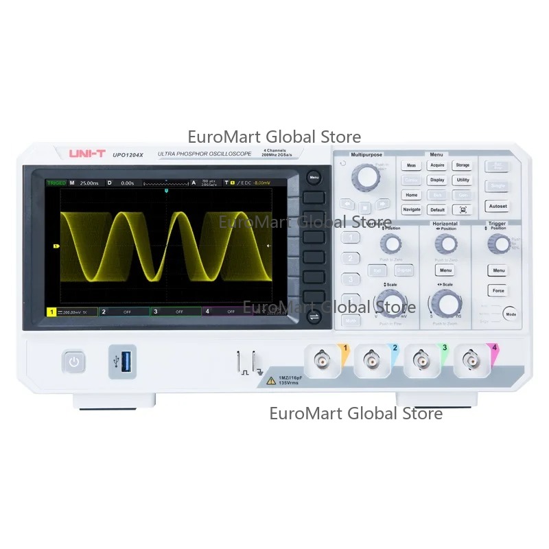 Digital Storage Oscilloscope 4 Channel 100Mhz - UPO1104X 100MHz Dijital Osiloskop 4 Kanal
