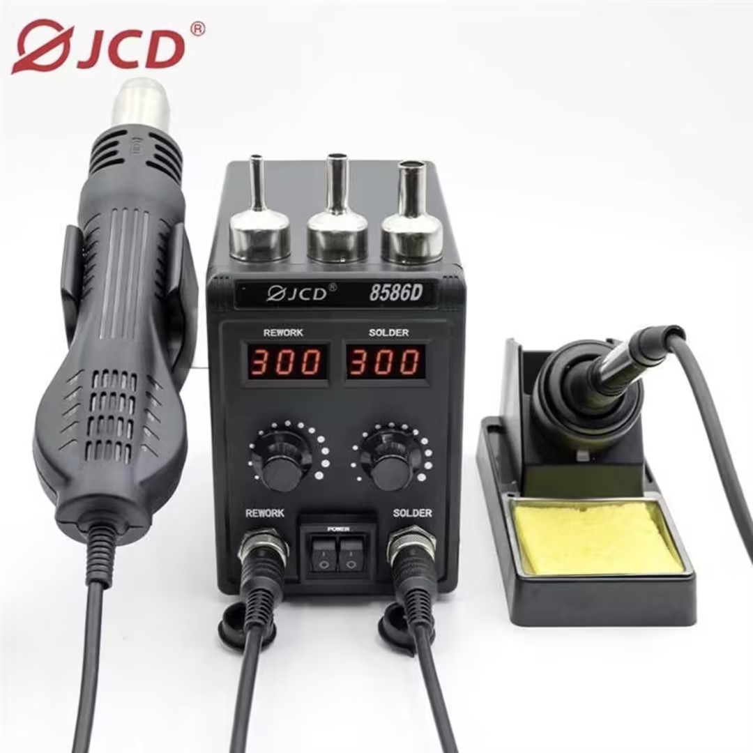 Smd Rework Station Hot Air Soldering 2 In 1 - JCD 8586D 2'si 1 arada Lehimleme