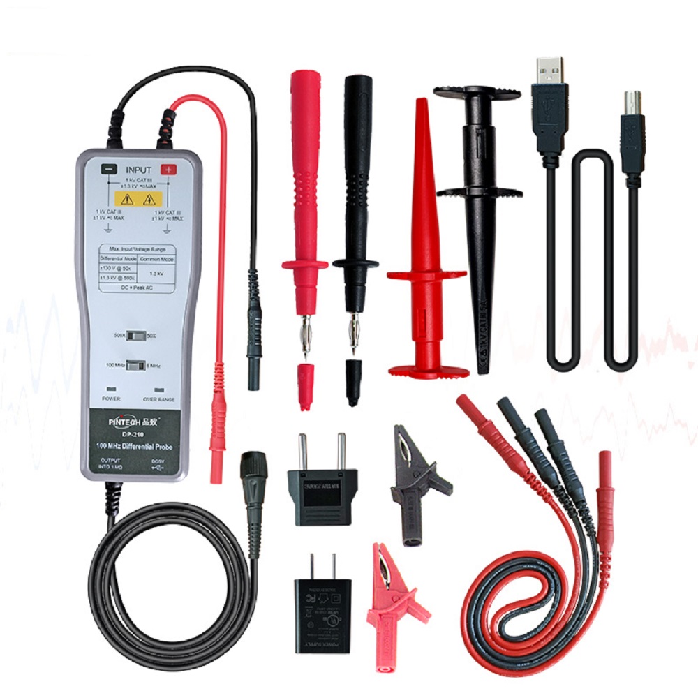 High Voltage Differential Probe 100Mhz 1300V - PINTECH DP-210 Yüksek Gerilim Diferansiyel Probu