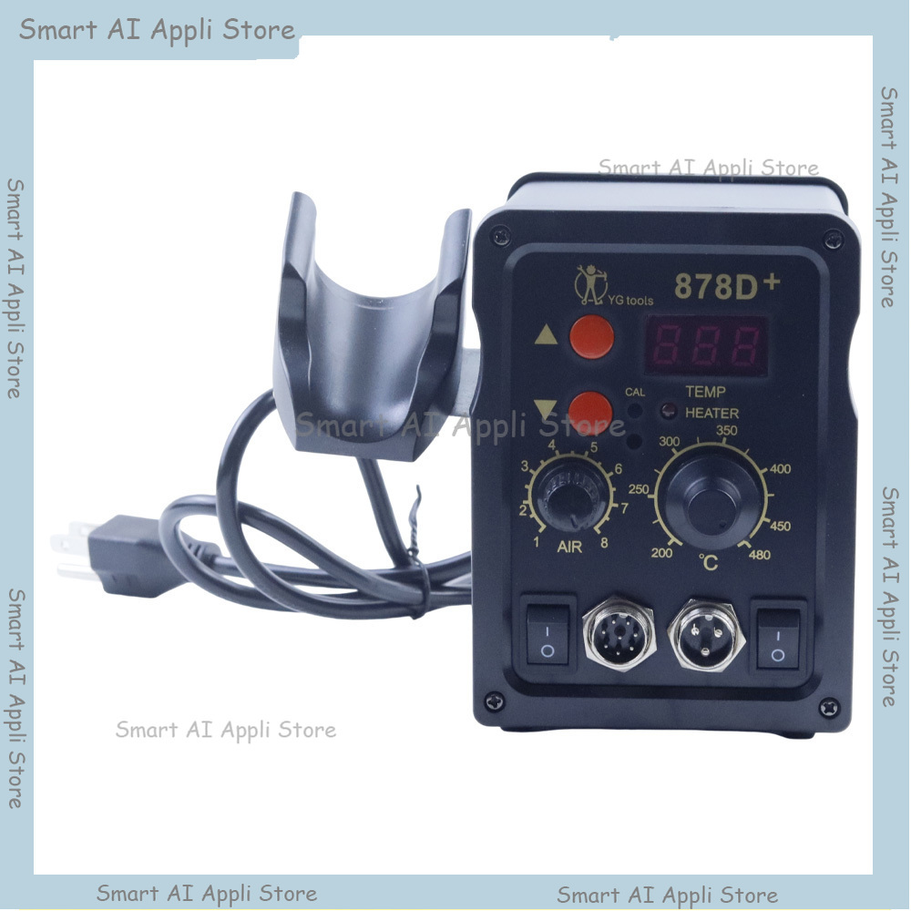 Smd Rework Station Hot Air Soldering 2 In 1 - LCD Dijital Ekranlı 2'si 1 Arada