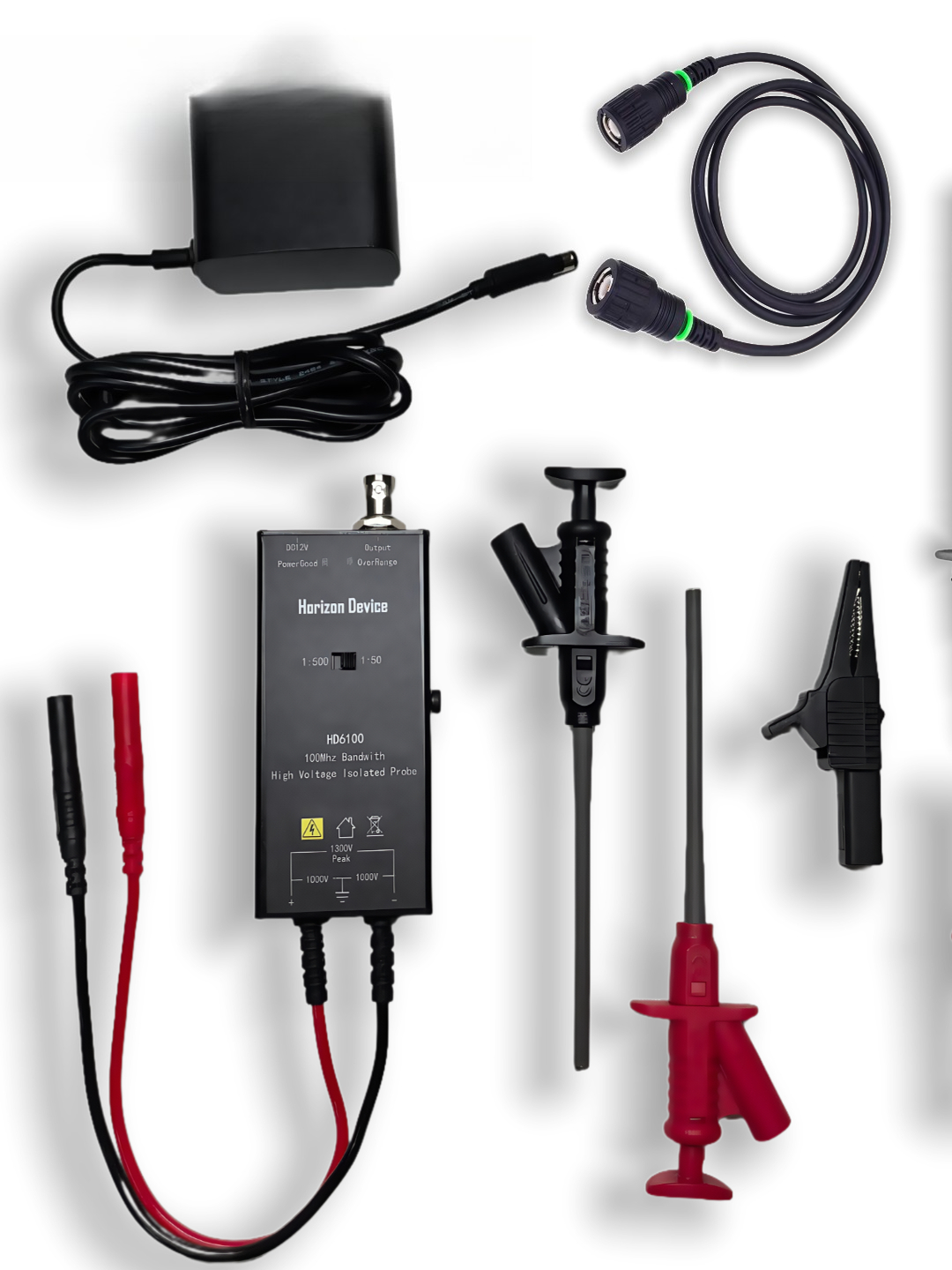 High Voltage Differential Probe 100Mhz 1300V - Aktif Prob Yüksek Gerilim İzoleli Diferansiyel