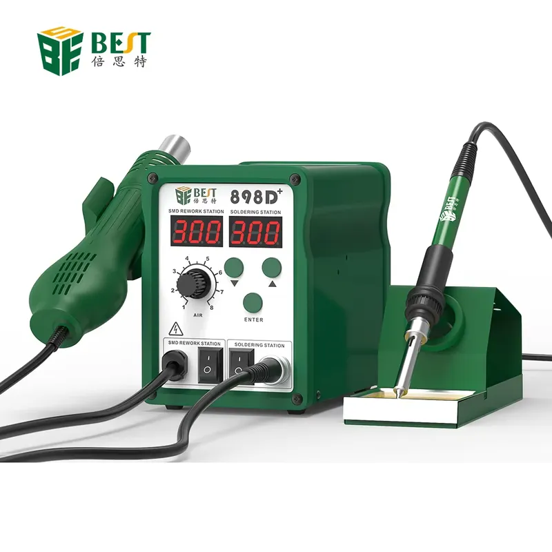 Smd Rework Station Hot Air Soldering 2 In 1 - BST-898d+ Dijital Lehimleme İstasyonu Yeni 2'si