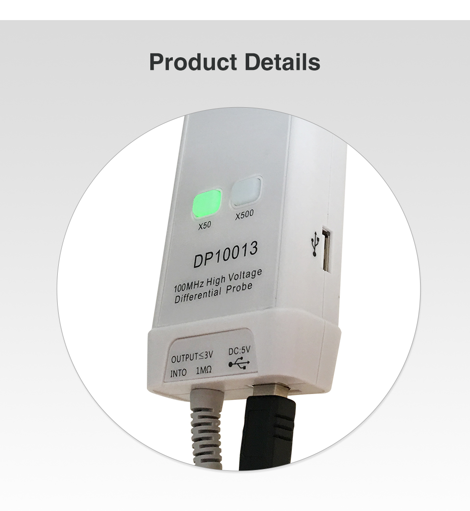 2025Micsig Osiloskop 1300V 100 - High Voltage Differential Probe 100Mhz 1300V incelemesi ve fiyatı