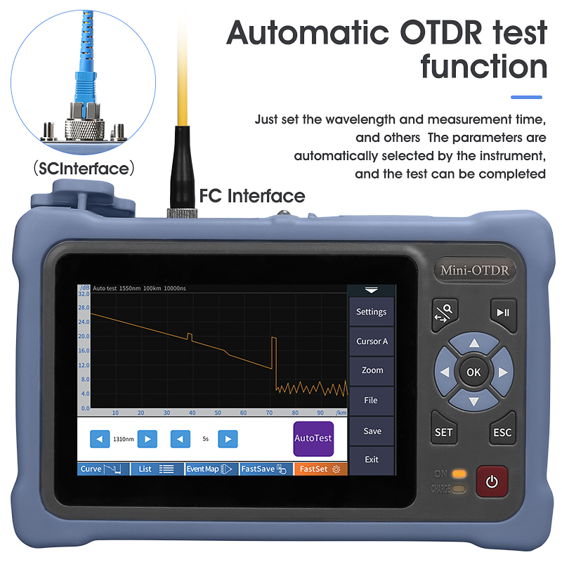 MINI OTDR 1310/1550nm 26/24dB  - Optical Time Domain Reflectometer Otdr 1310 1550Nm incelemesi ve fiyatı