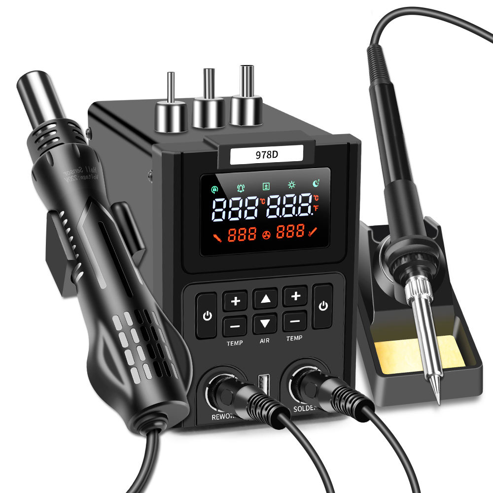 Çift LED Dijital Ekranlı Sıcak - Smd Rework Station Hot Air Soldering 2 In 1 incelemesi ve fiyatı