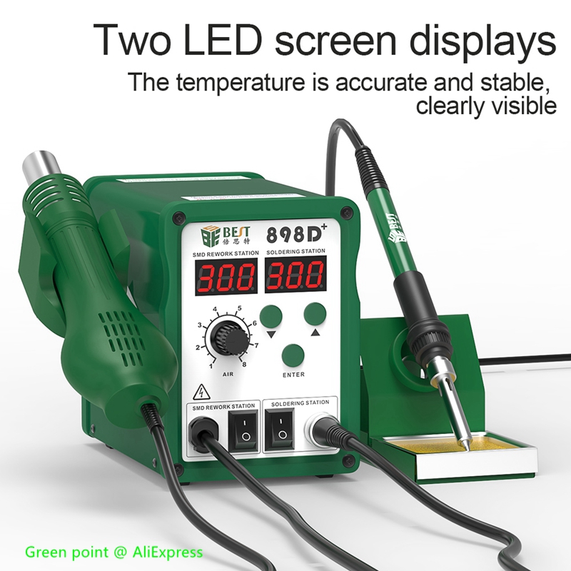 BST-898D + LED ekran 2 in 1 ak - Smd Rework Station Hot Air Soldering 2 In 1 incelemesi ve fiyatı