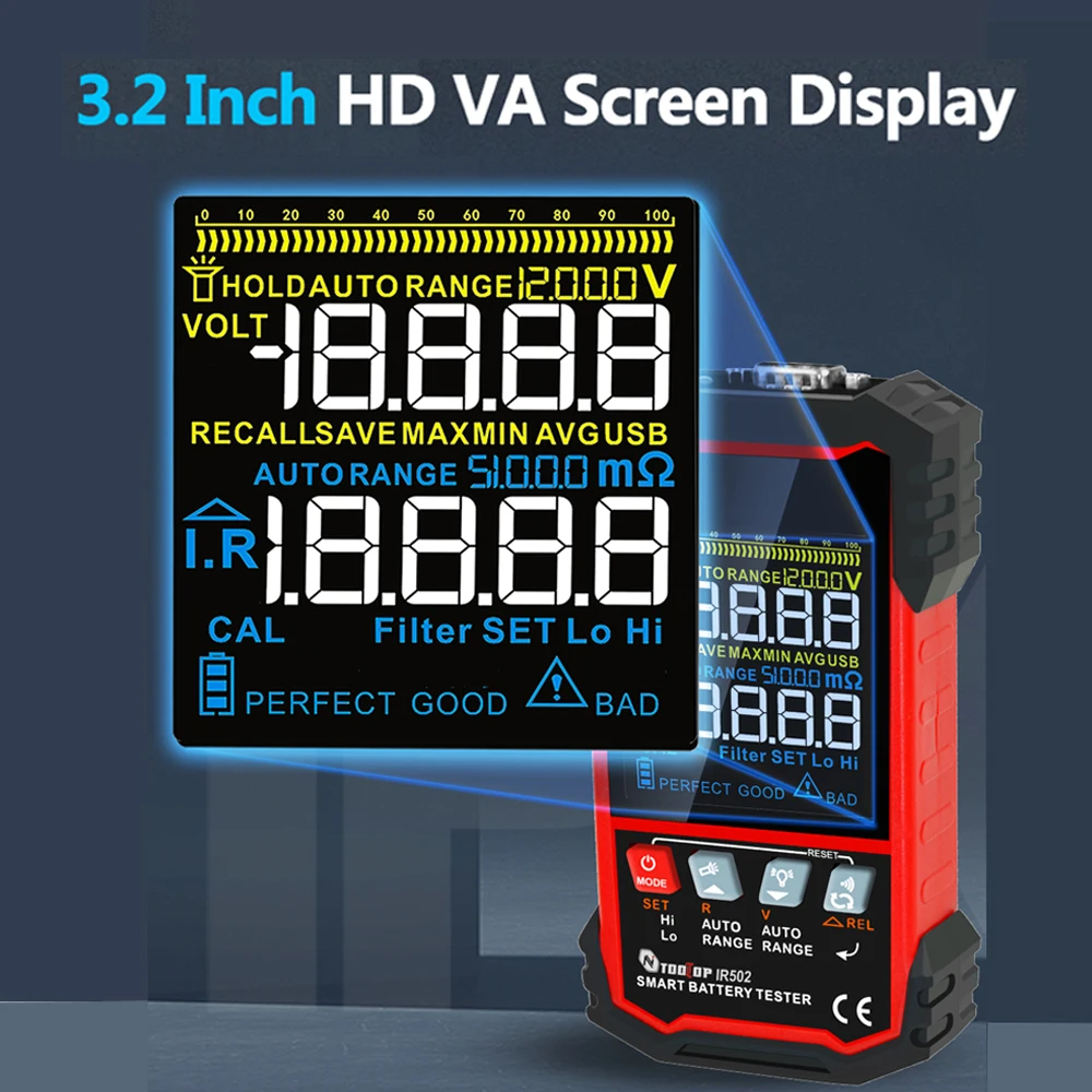 Araç üstü ± 120V dahili direnç - Battery Internal Resistance Tester Four Wire incelemesi ve fiyatı