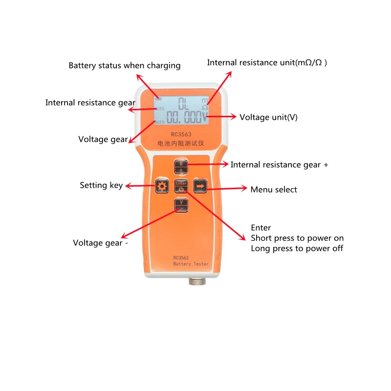 RC3563 Pil Dahili Direnç Test  - Battery Internal Resistance Tester Four Wire incelemesi ve fiyatı