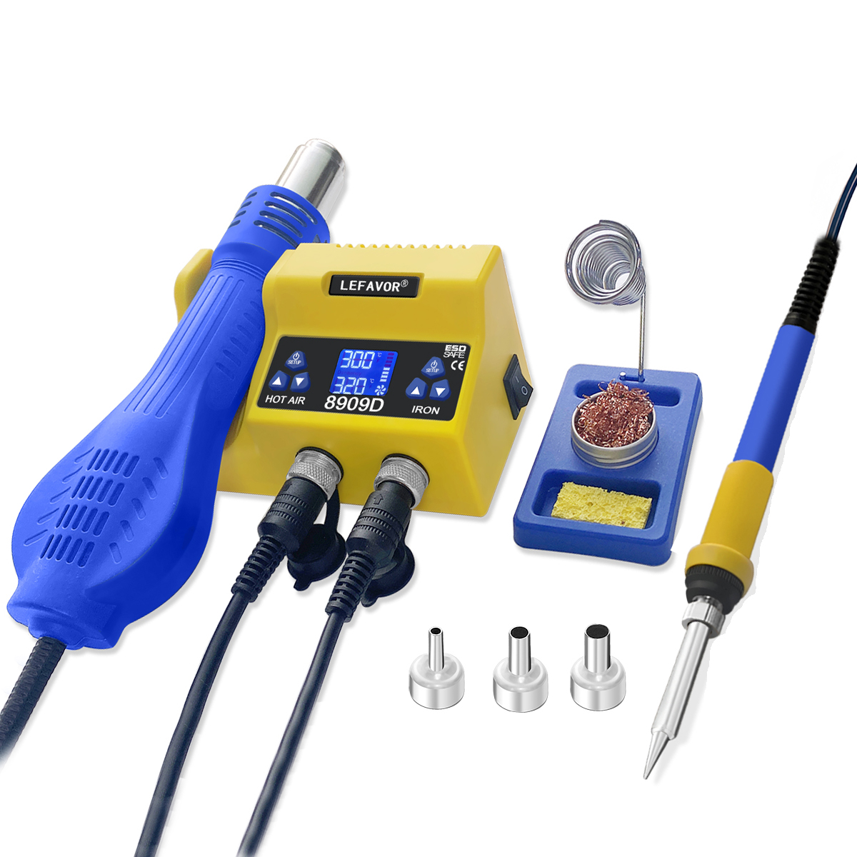 2'si 1 Arada Dijital Lehimleme - Smd Rework Station Hot Air Soldering 2 In 1 incelemesi ve fiyatı