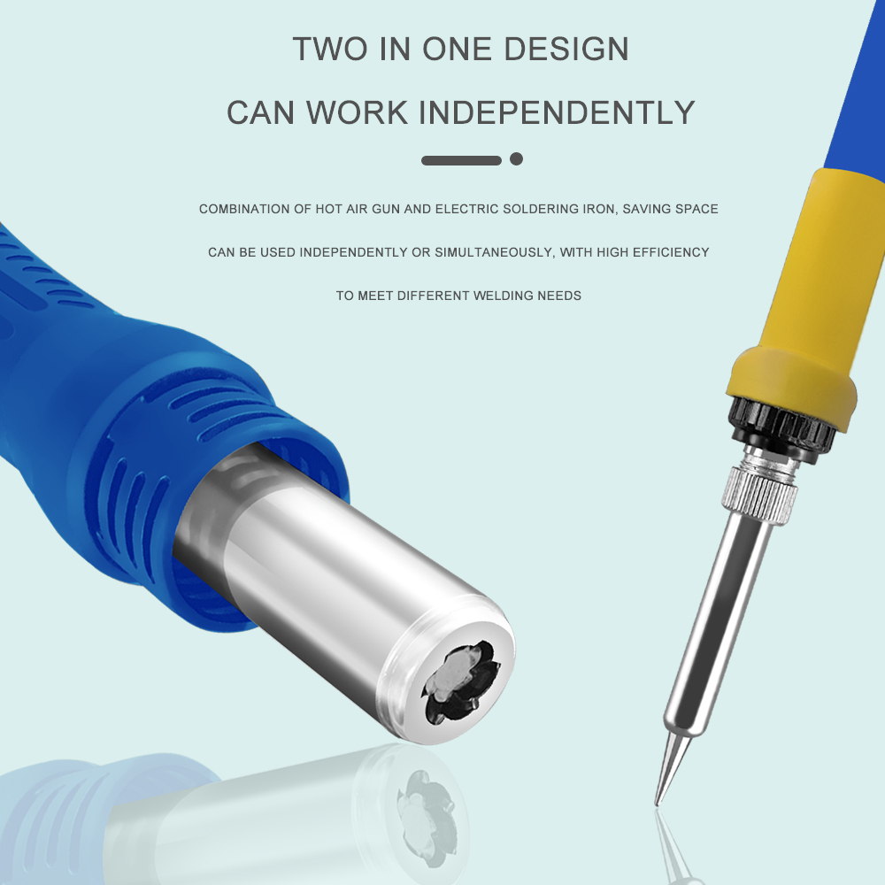 2'si 1 Arada Dijital Lehimleme - Smd Rework Station Hot Air Soldering 2 In 1 incelemesi ve fiyatı