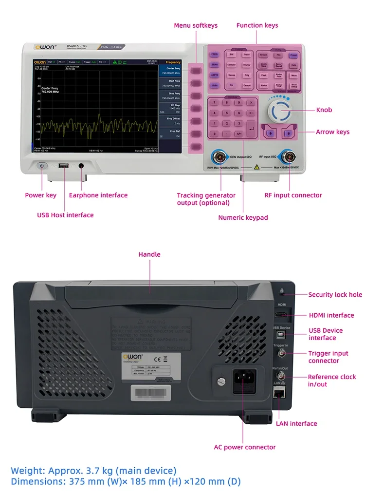 9kHz - 1.5GHz Spektrum Analizö - Spectrum Analyzer Tracking Generator 1.5Ghz incelemesi ve fiyatı