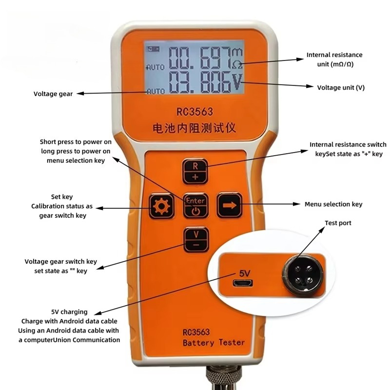RC3563 Prob Yüksek Hassasiyetl - Battery Internal Resistance Tester Four Wire incelemesi ve fiyatı