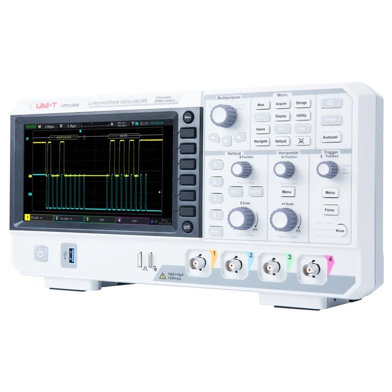 UPO1104X 100MHz Dijital Osilos - Digital Storage Oscilloscope 4 Channel 100Mhz incelemesi ve fiyatı