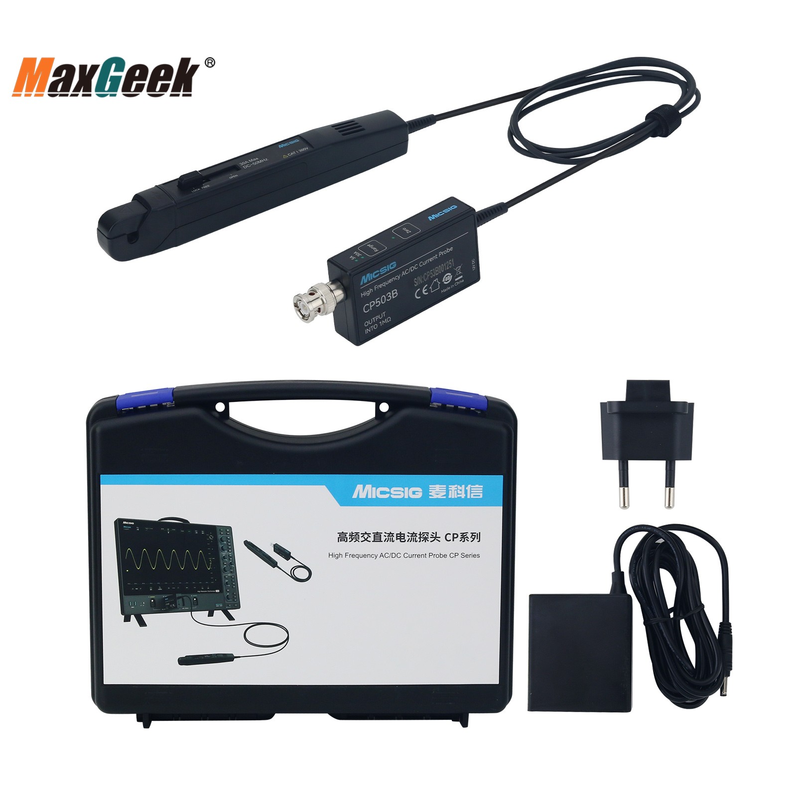 Micsig Yüksek Frekans CP503B C - Current Probe Ac Dc 50Mhz Oscilloscope incelemesi ve fiyatı