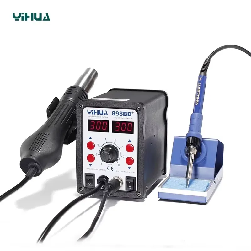 YIHUA 898BD+ 220V 2'si 1 Arada - Smd Rework Station Hot Air Soldering 2 In 1 incelemesi ve fiyatı